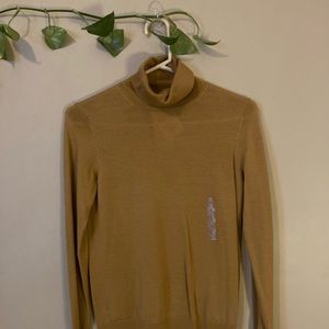 NWT cozy mustard yellow turtleneck sweater